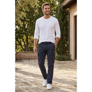 James‎ Perse Cargo Pants Charcoal Grey 100% Cotton Drawstring W28-31 NWOT $325